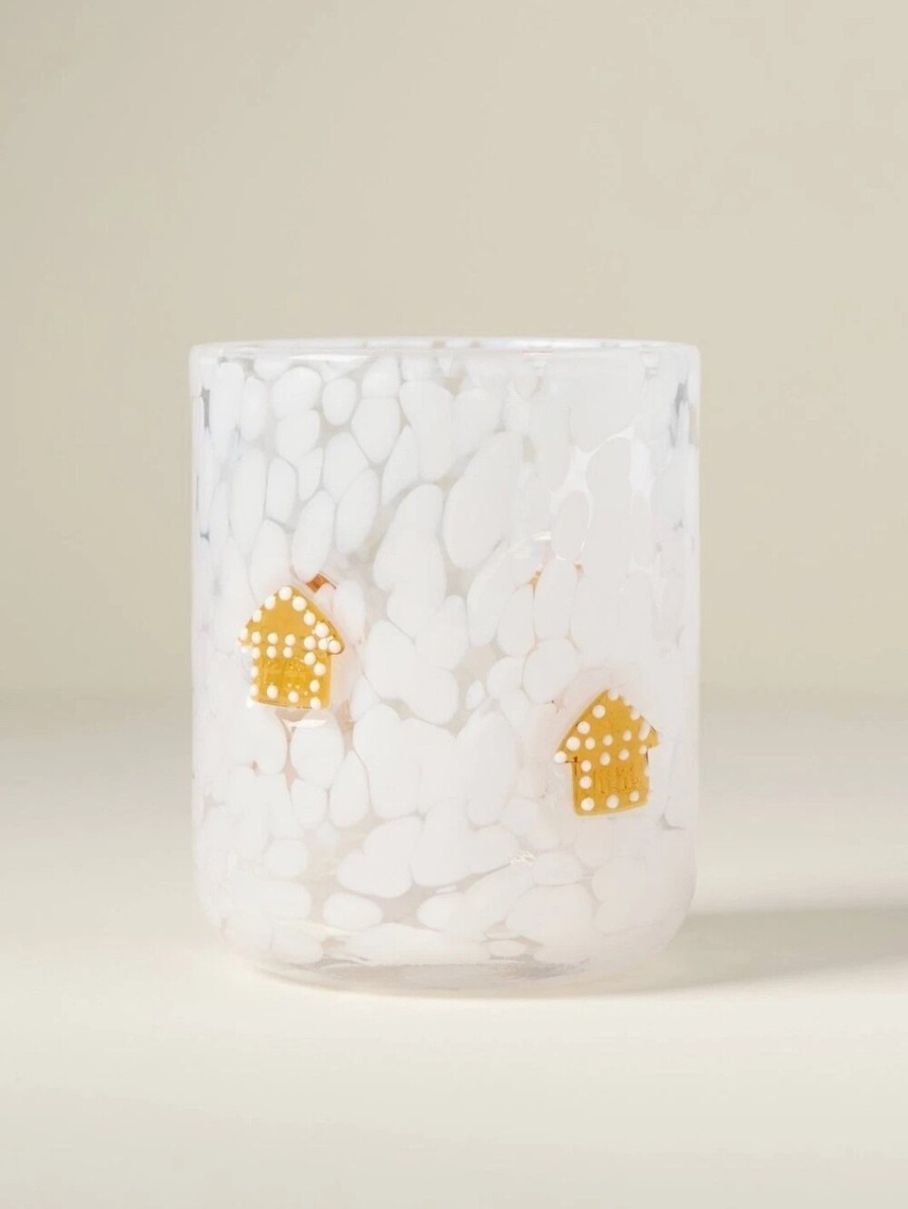 Anthropologie Nesting with Grace Festive Icon Gingerbread House Juice Glass